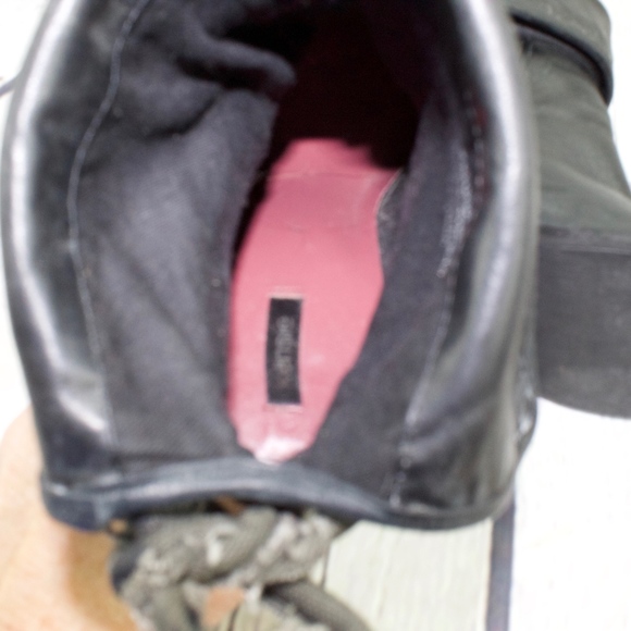 Kensie Black Leather Block Heel Ankle Boots Size 7 - Picture 6 of 8